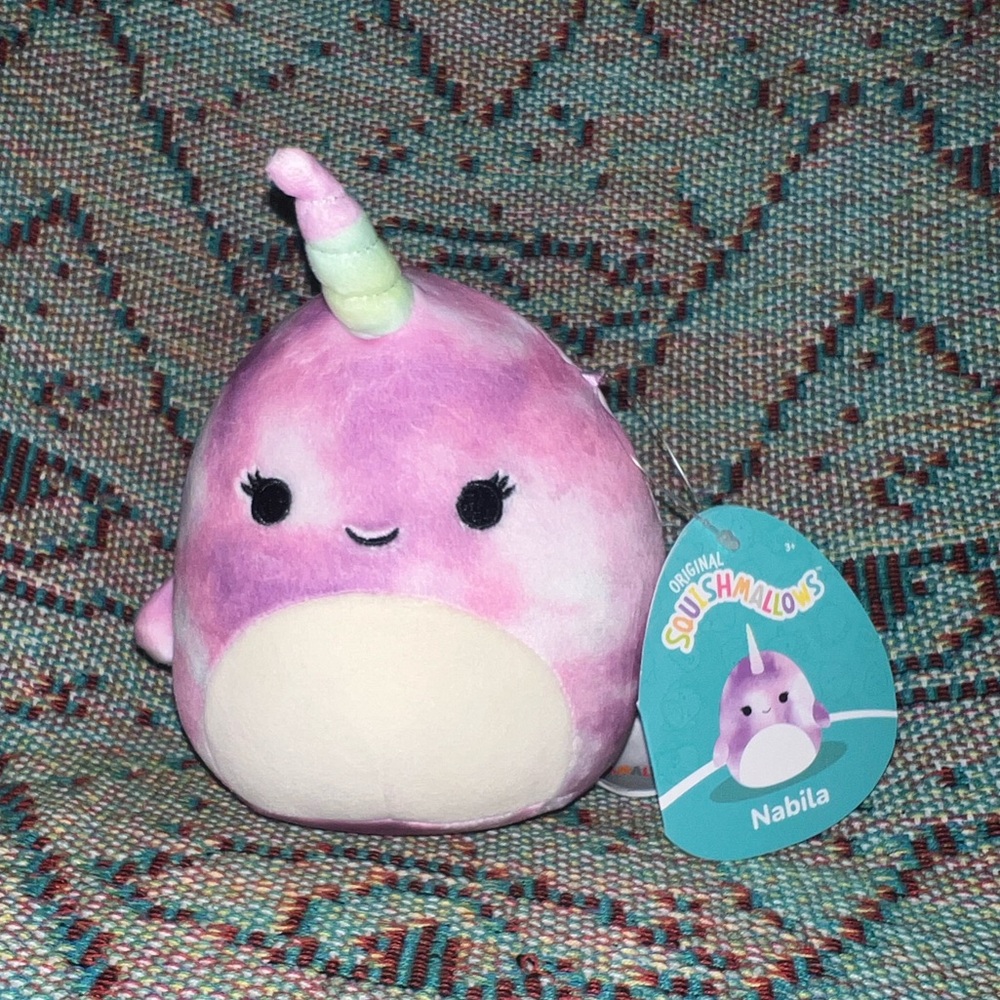 Squishmallows Nabila the Narwhal 5” Stuffed Plush